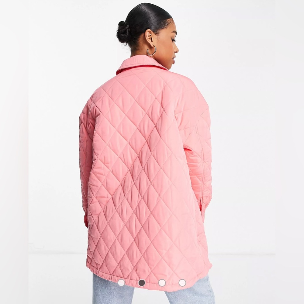 Pink Quilted Shacket